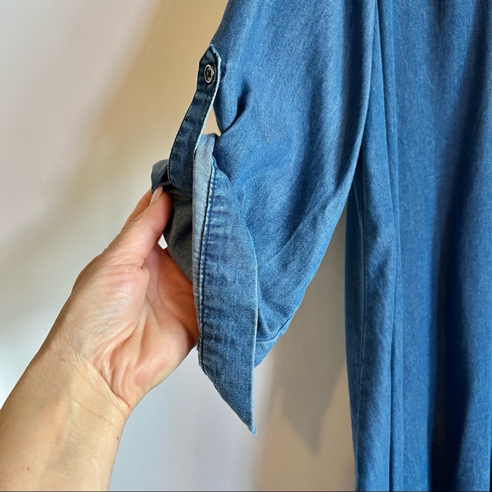 Saks 5th Avenue Chambray Tunic Top - Picture 5 of 11